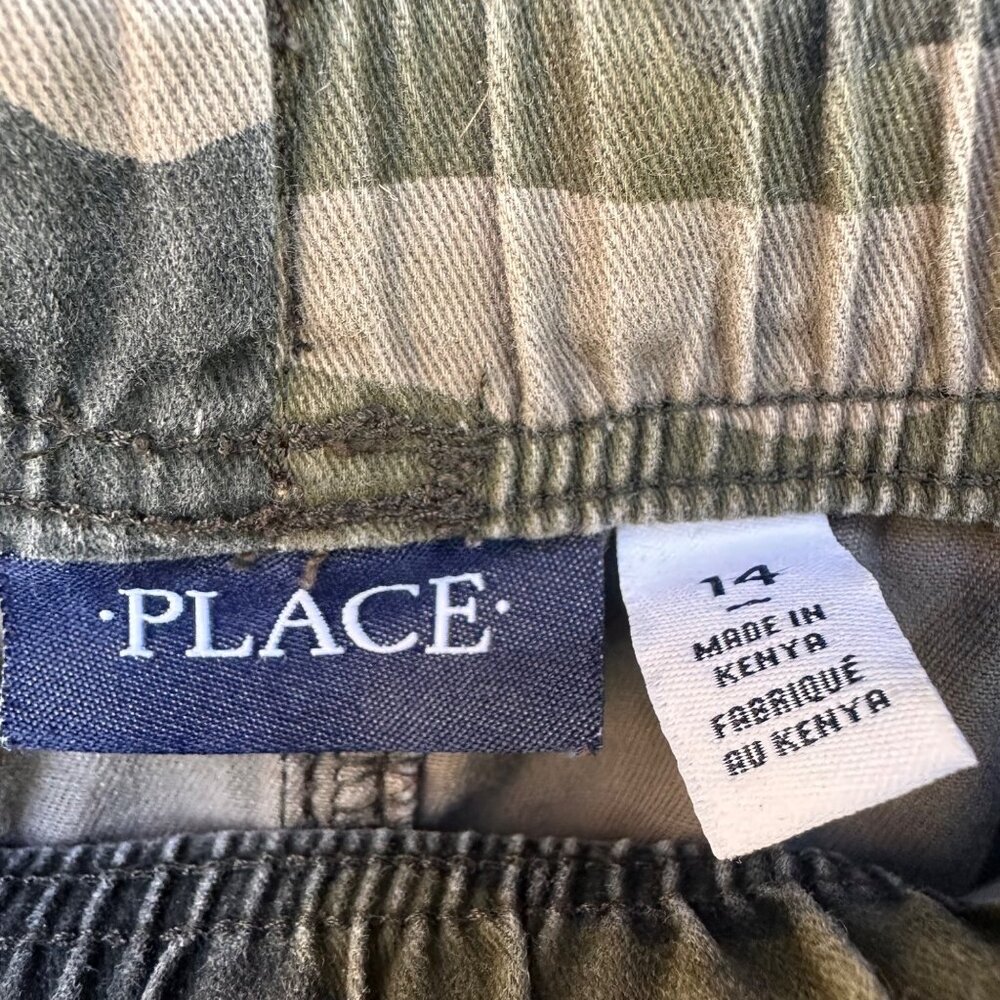 Children’s Place Bots Camo Adjustable Waste Cargo Pants Boys Size 14 - Picture 2 of 8